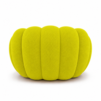 Canapé bubble 1 place Brume — Maille 3D Jaune anis