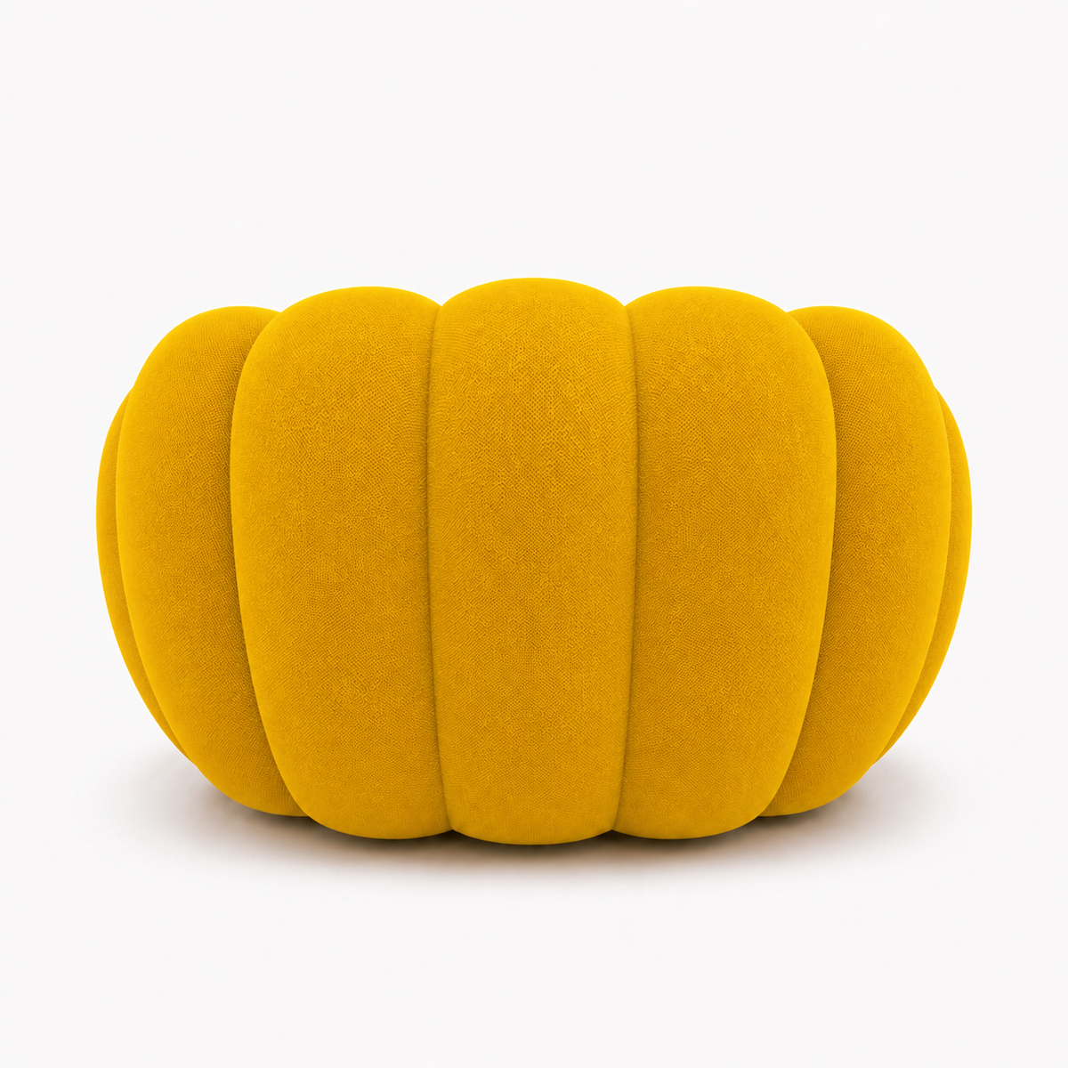 Canapé bubble 1 place Brume — Maille 3D Jaune vif chaud