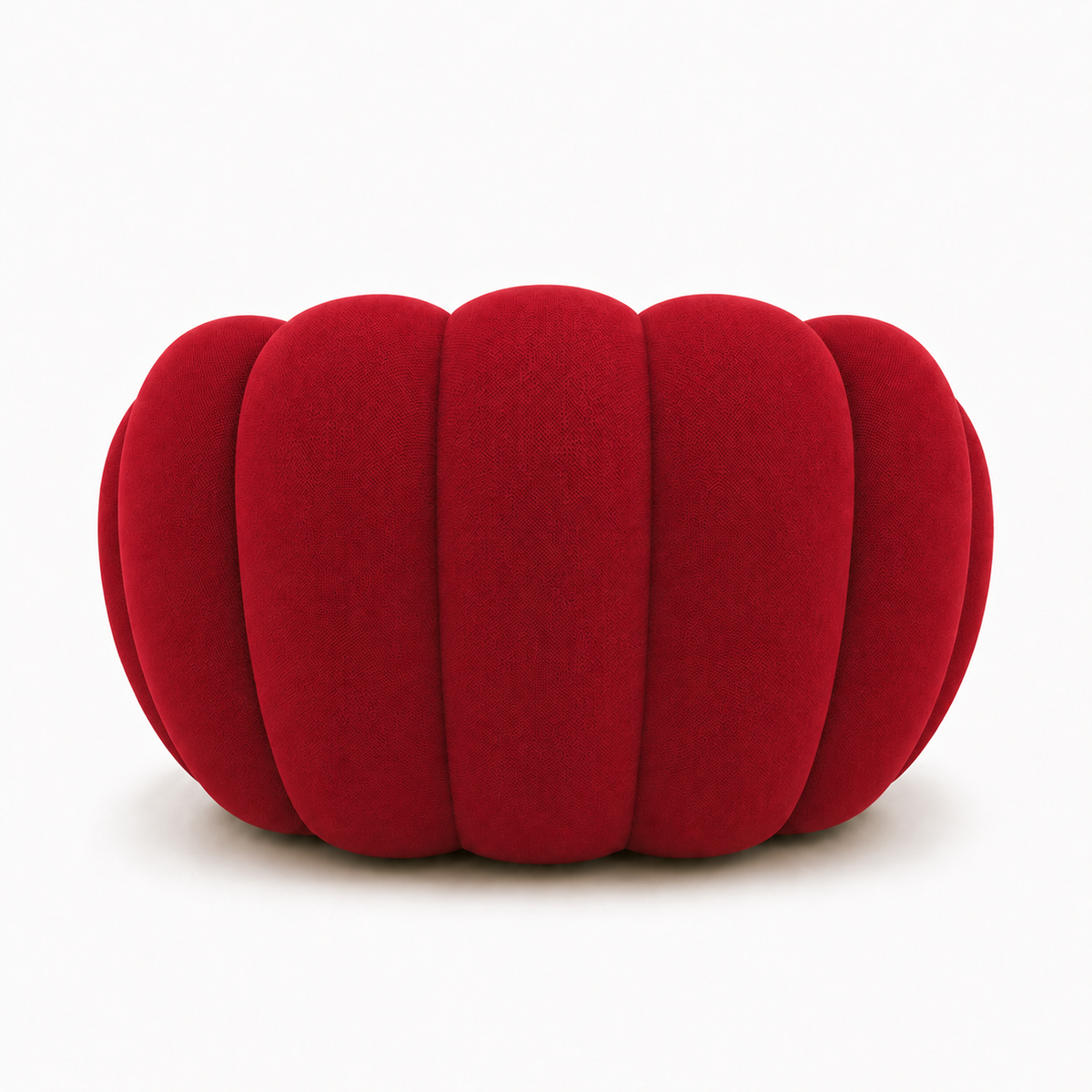 Canapé bubble 1 place Brume — Maille 3D Rouge profond