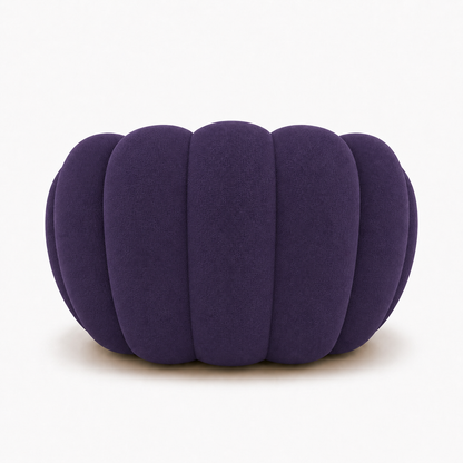 Canapé bubble 1 place Brume — Maille 3D Violet foncé