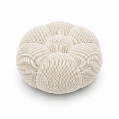 Pouf bubble Brume — Maille 3D Blanc cassé