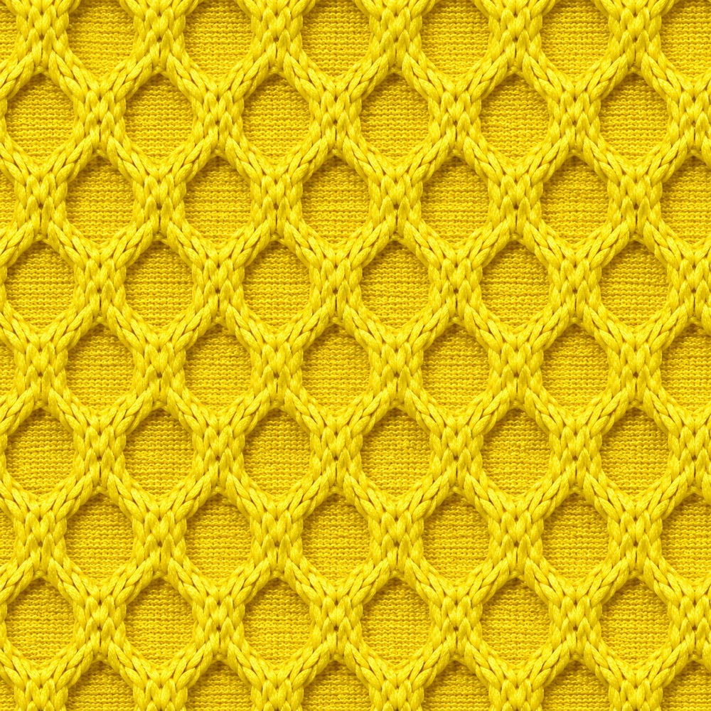 Canapé bubble 3 places Brume — Maille 3D Jaune vif chaud