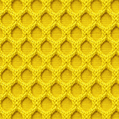 Pouf bubble Brume — Maille 3D Jaune vif chaud