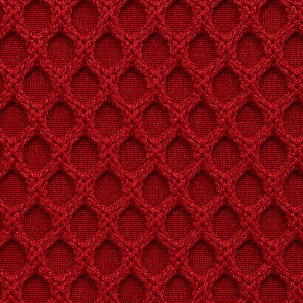 Pouf bubble Brume — Maille 3D Rouge profond
