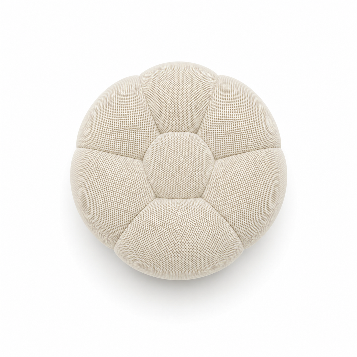 Pouf bubble Brume — Maille 3D Blanc cassé