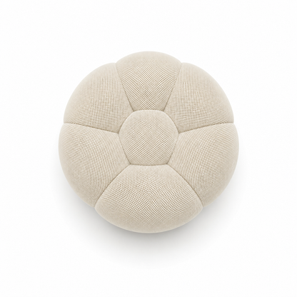 Pouf bubble Brume — Maille 3D Blanc cassé