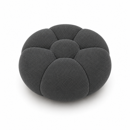 Pouf bubble Brume — Maille 3D Gris anthracite