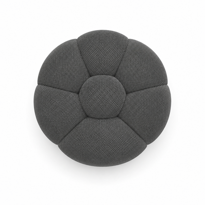 Pouf bubble Brume — Maille 3D Gris anthracite