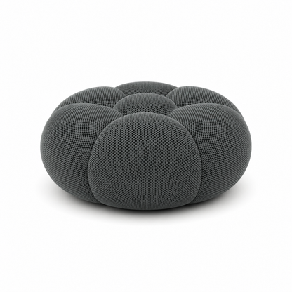 Pouf bubble Brume — Maille 3D Gris anthracite