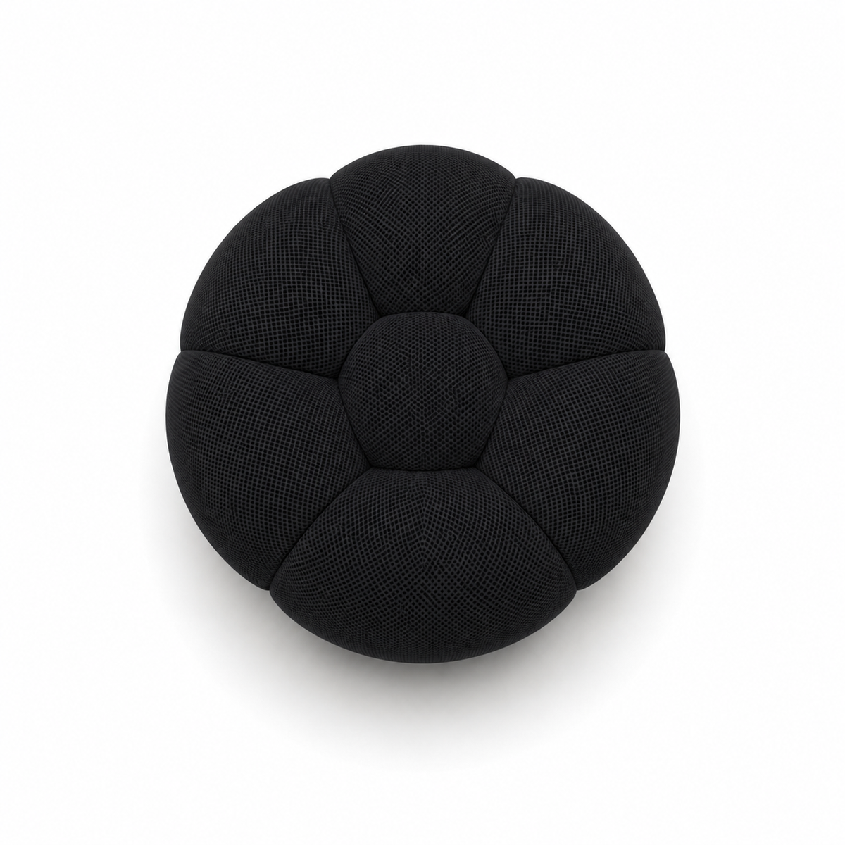 Pouf bubble Brume — Maille 3D Noir