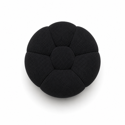 Pouf bubble Brume — Maille 3D Noir