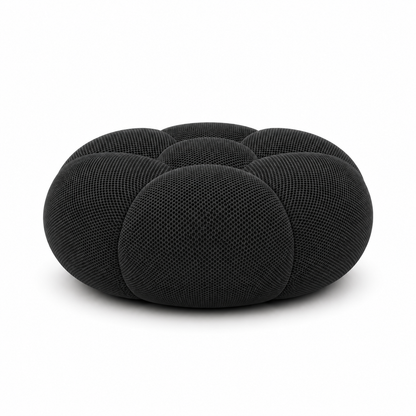 Pouf bubble Brume — Maille 3D Noir