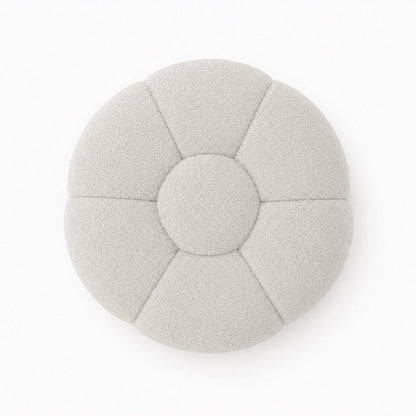 Pouf bubble Brume — Bouclette Blanc cassé