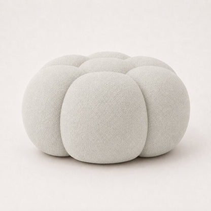 Pouf bubble Brume — Bouclette Blanc cassé