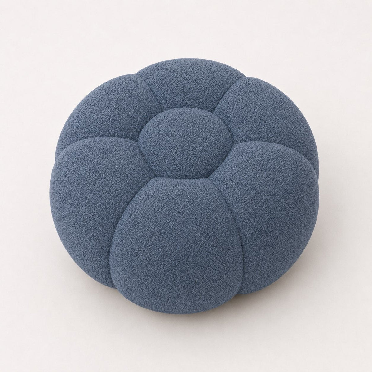 Pouf bubble Brume — Bouclette Bleu gris