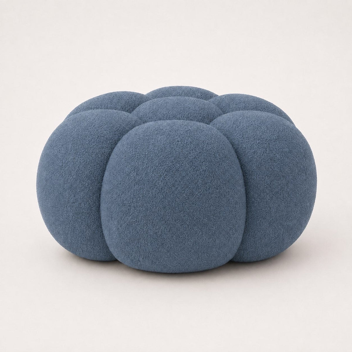 Pouf bubble Brume — Bouclette Bleu gris
