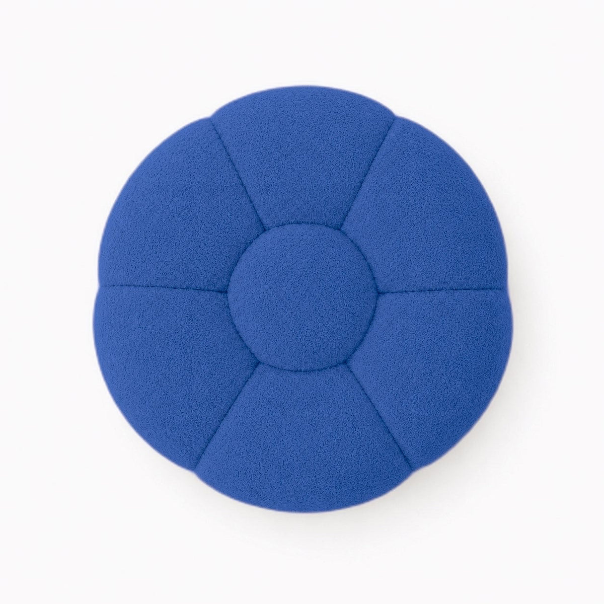 Pouf bubble Brume — Bouclette Bleu roi