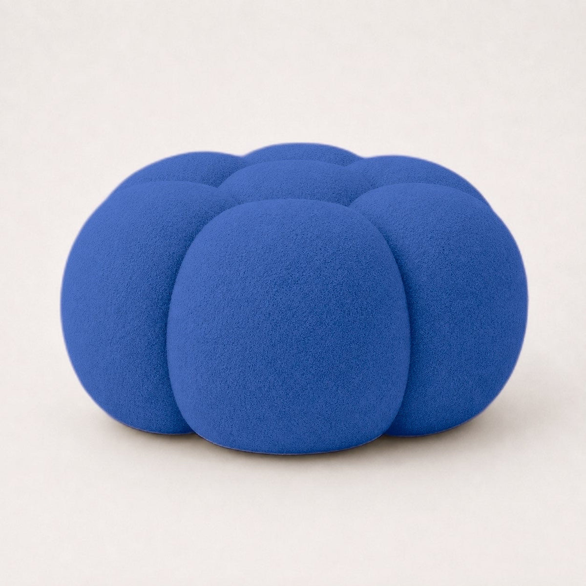 Pouf bubble Brume — Bouclette Bleu roi