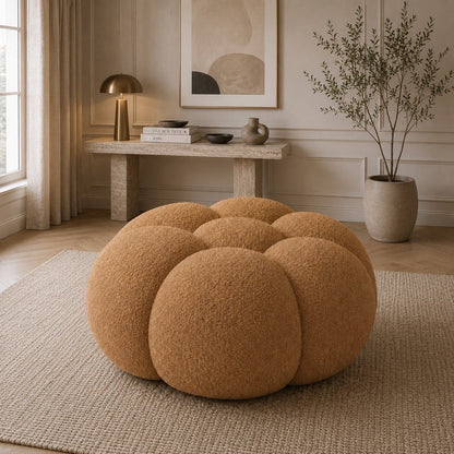 Pouf bubble Brume — Bouclette Camel