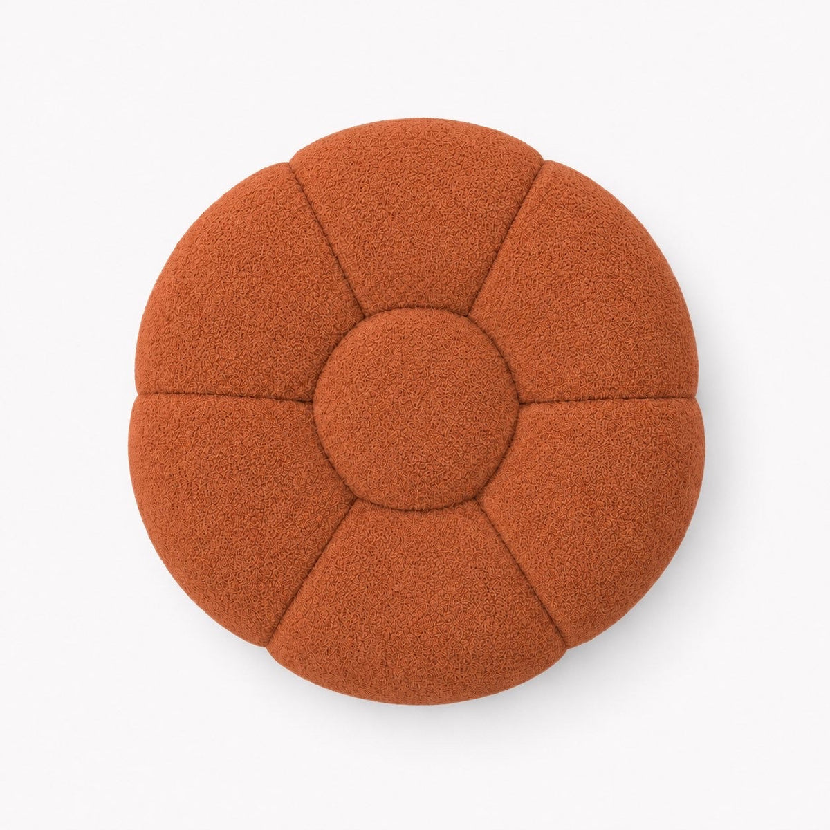 Pouf bubble Brume — Bouclette Terracotta