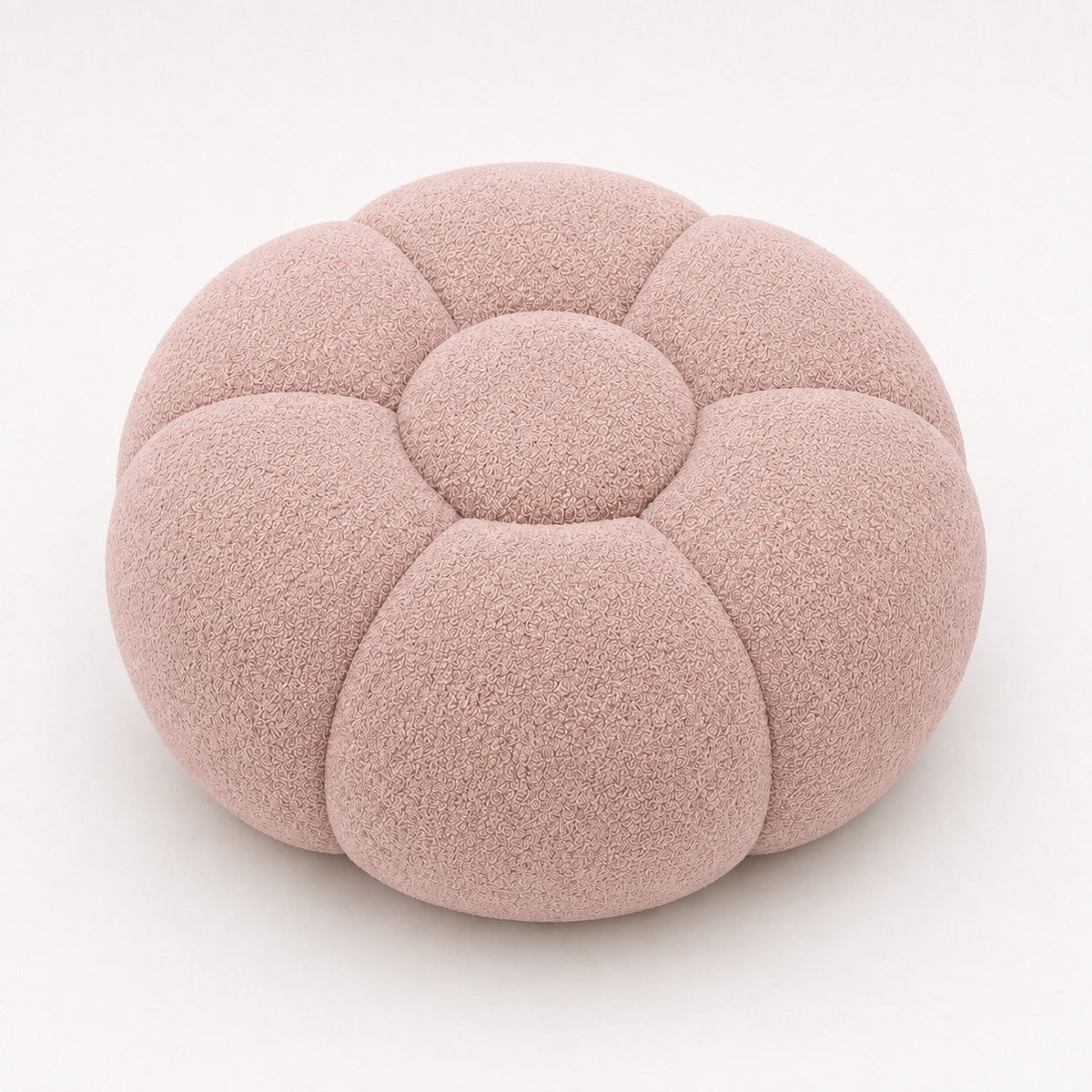 Pouf bubble Brume — Bouclette Rose poudré