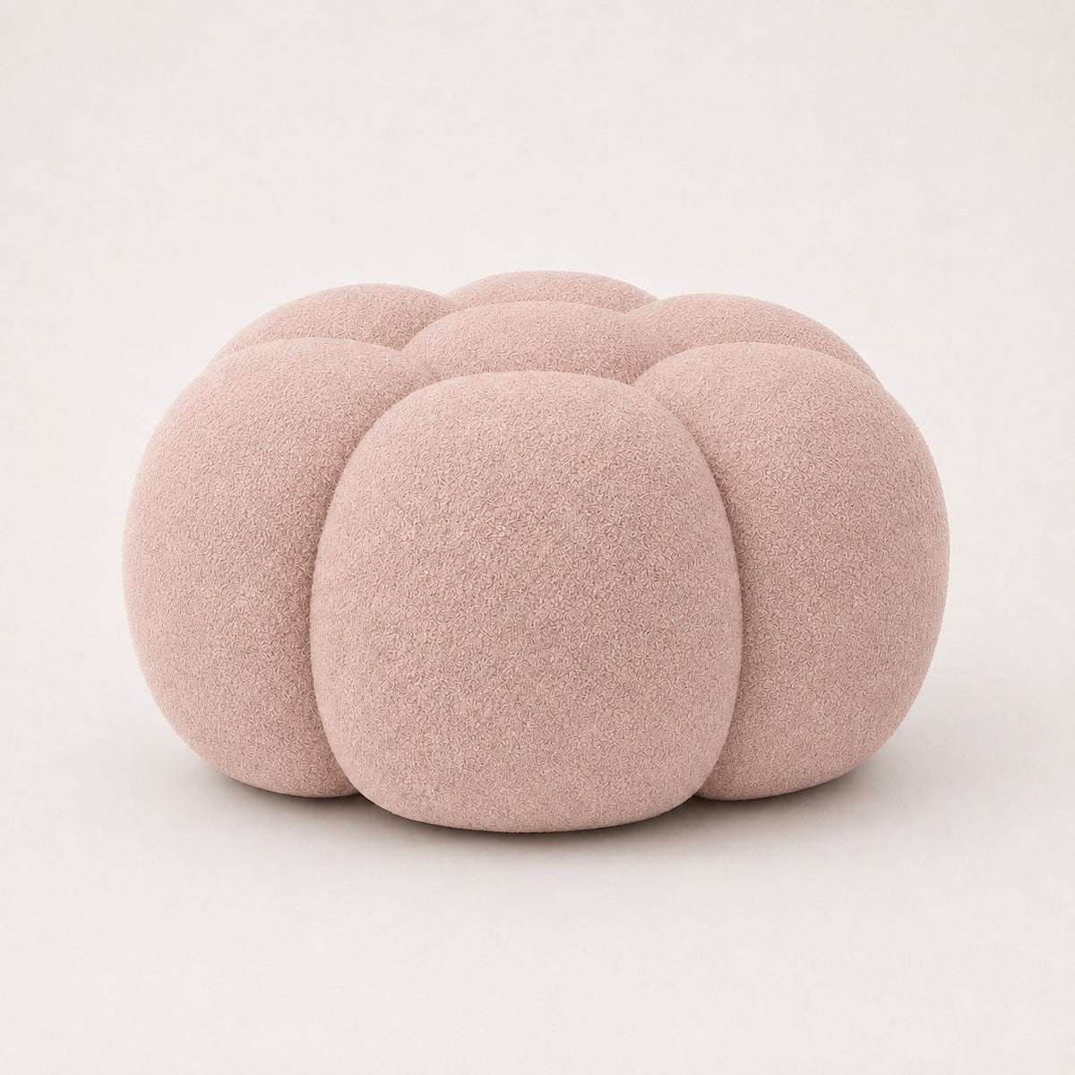 Pouf bubble Brume — Bouclette Rose poudré