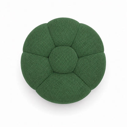 Pouf bubble Brume — Maille 3D Vert forêt