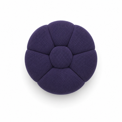 Pouf bubble Brume — Maille 3D Violet foncé