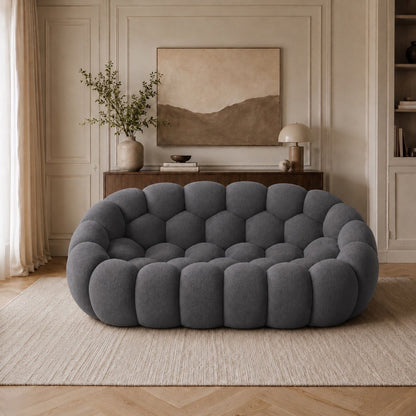 Canapé bubble 2 places Brume — Maille 3D Gris anthracite