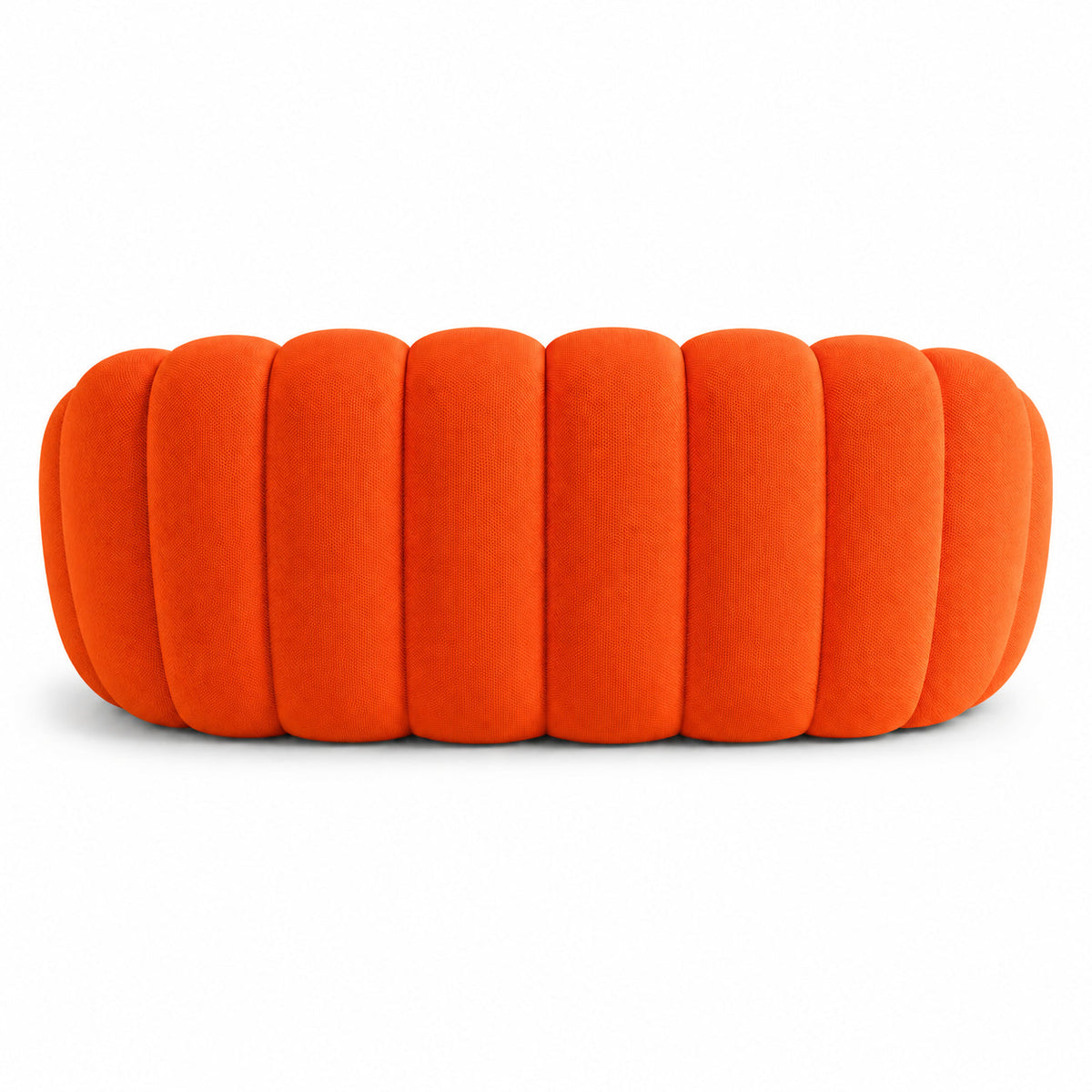 Canapé bubble 2 places Brume — Maille 3D Orange vif