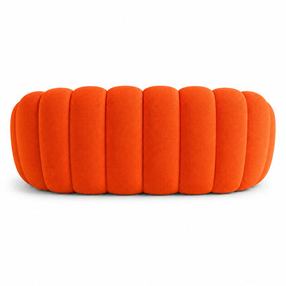 Canapé bubble 2 places Brume — Maille 3D Orange vif