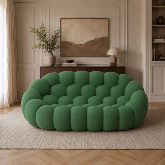 Canapé bubble 2 places Brume — Maille 3D Vert forêt