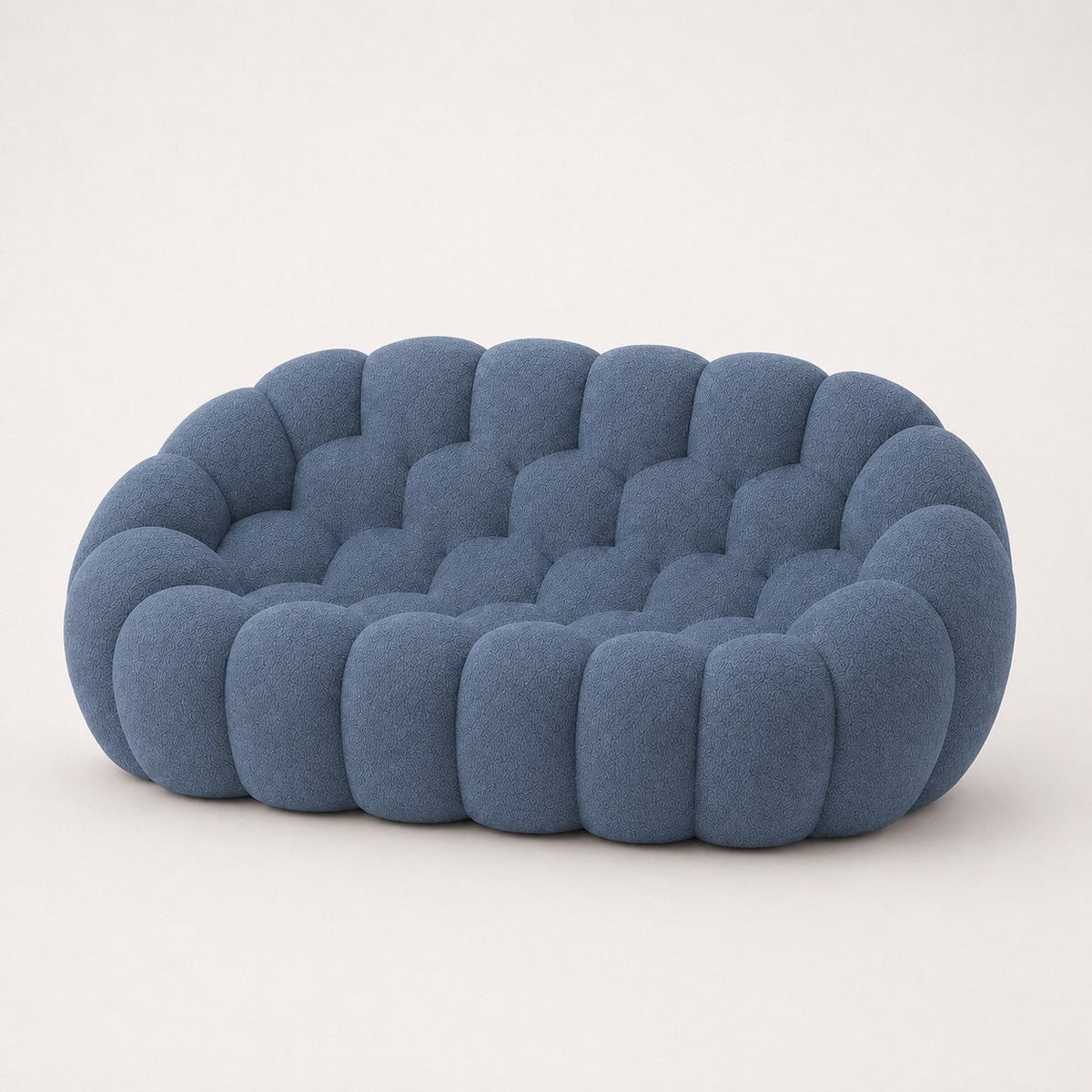 Canapé bubble 2 places Brume — Bouclette Bleu gris