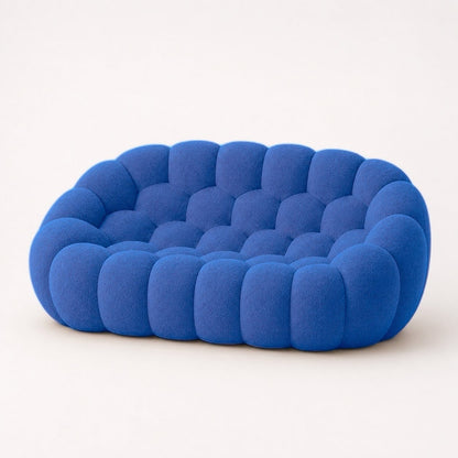 Canapé bubble 2 places Brume — Bouclette Bleu roi
