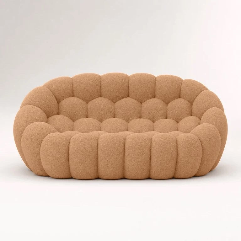 Canapé bubble 2 places Brume — Bouclette Camel