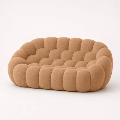 Canapé bubble 2 places Brume — Bouclette Camel