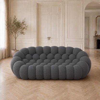 Canapé bubble 3 places Brume — Maille 3D Gris anthracite