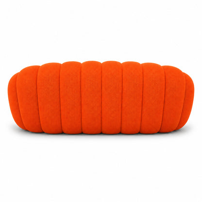Canapé bubble 3 places Brume — Maille 3D Orange vif