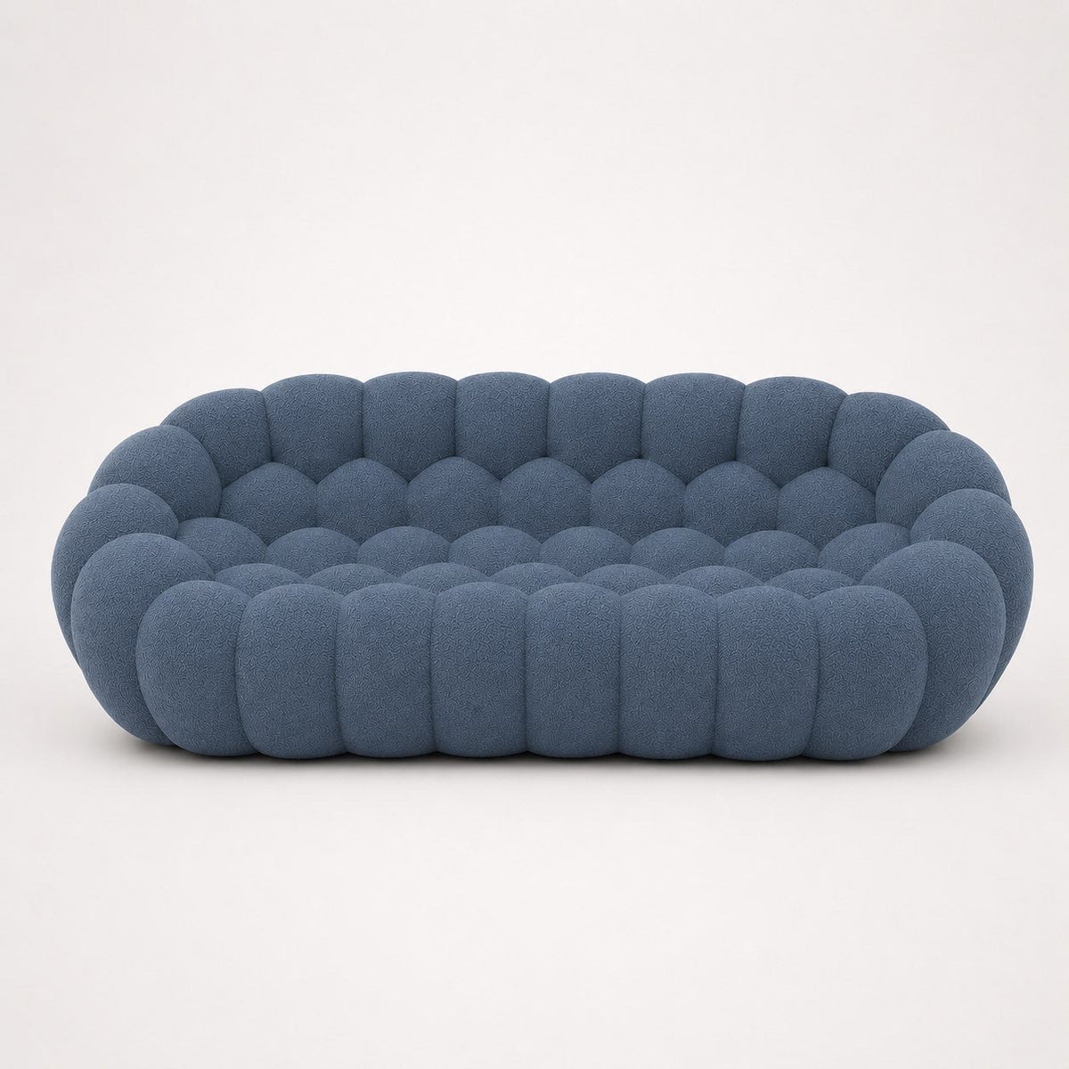 Canapé bubble 3 places Brume — Bouclette Bleu gris