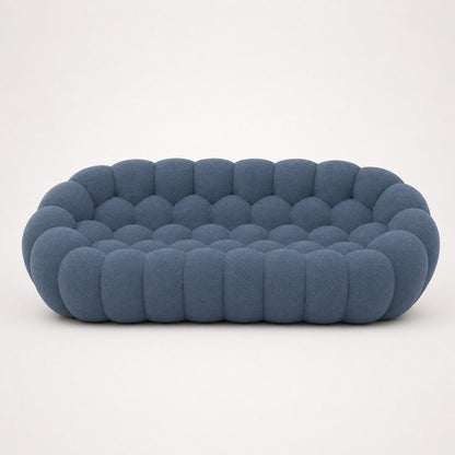 Canapé bubble 3 places Brume — Bouclette Bleu gris