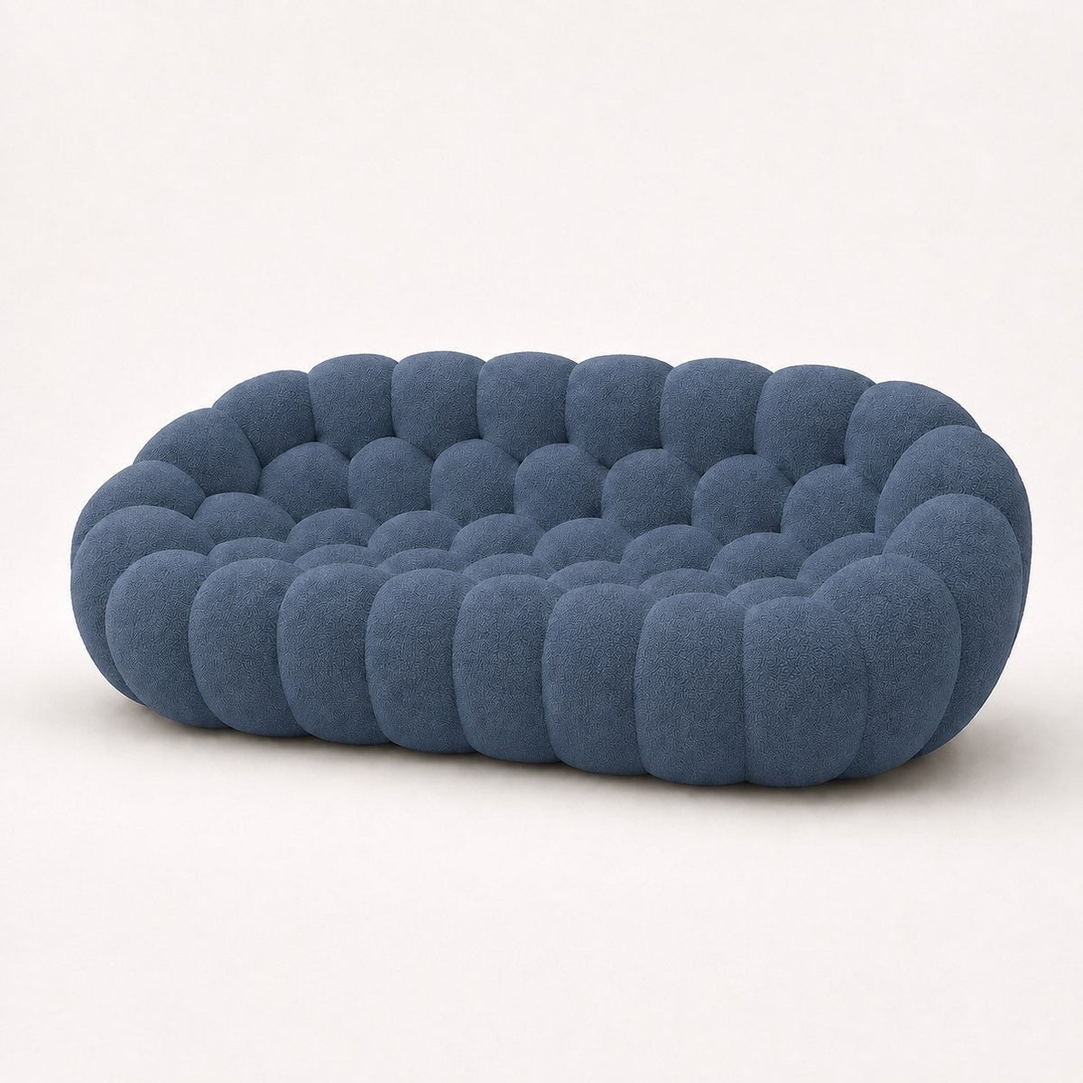 Canapé bubble 3 places Brume — Bouclette Bleu gris