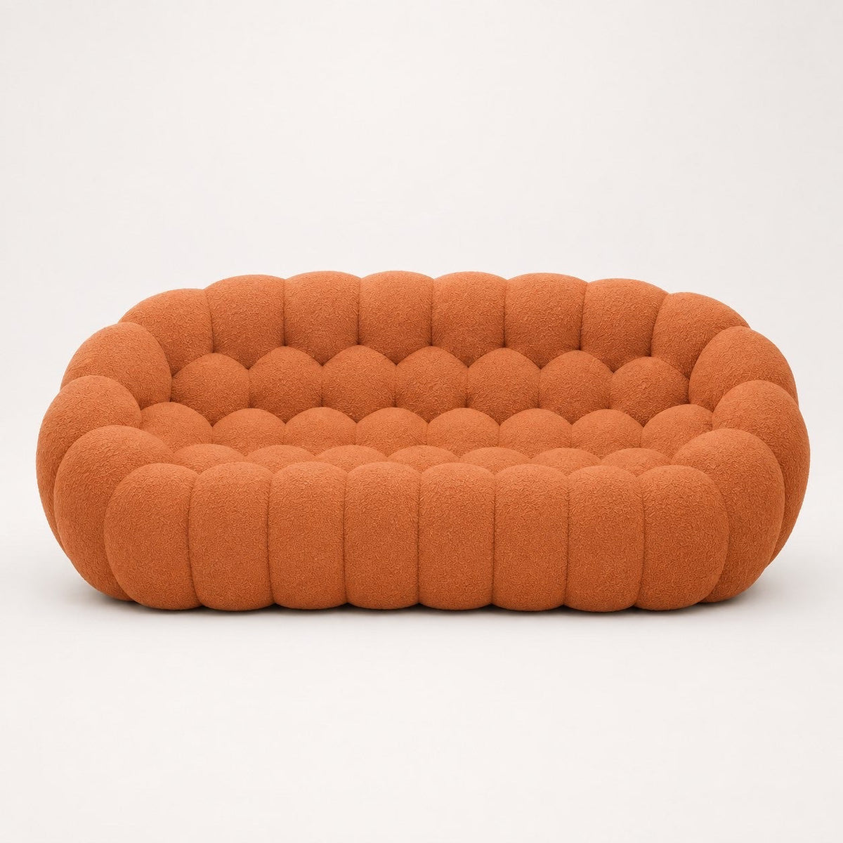 Canapé bubble 3 places Brume — Bouclette Terracotta